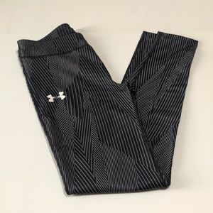 Girl’s Striped Under Armour Running Tights